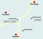 Karte mit archologischen Fundsttten